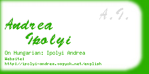 andrea ipolyi business card